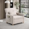 Okak Modern Convertible Sleeper Sofa Accent Chair with Pull-Out Bed,Upholstered Lounge Chair for Living Room,Bedroom,Office - 2 of 4