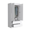 SEVOBAL Armoires with Two Drawers Double Doors Hanging Rod and Spacious Storage for Bedroom Organization, White, 31.5"*20.5"*70.9" - 3 of 4
