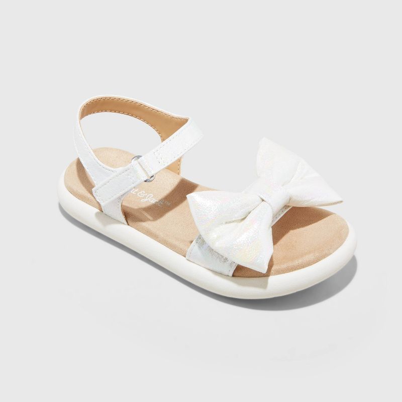 Toddler Babs Bow Sandals - Cat & Jack™ White, 1 of 9