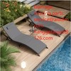 ALAULM Patio Chaise Lounge Set Outdoor Lounge Chair, Rattan Reclining Chair Adjustable Backrest, Pool Sunbathing Recliners with Folding Table - 4 of 4