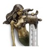SPI Home Mermaid Wall Mounted Thermometer – Aluminum Coastal Decor with Bronze Finish, Functional Nautical Wall Accent - 3 of 3