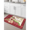 Home Mart Goods Burgundy Red Washable Kitchen Mat With Non-Slip Backing - 19"x39" - 2 of 4