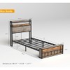 SeaCamel Twin Bed Frame with Headboard, USB Charging Station & LED Lights - Sturdy, Noise-Free, Easy Assembly, No Box Spring Needed - 3 of 4