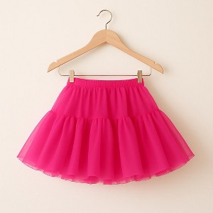 Malco Modes Women’s Tutu Mini Skirt – Fluffy Layered Ballet Underskirt for Carnival, Festival, Rave, Dance, and Costume Wear – Ivory - 1 of 4