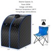 Costway 9-gear Adjustable Temperature Portable Steam Sauna Black - image 2 of 4