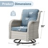 Gymojoy Outdoor Swivel Patio Chairs All-Weather Patio Swivel Glider Chairs Set of 2 - 2 of 4