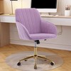 CAVINAS Ergonomic Office Chair, Adjustable Office Chair, Velvet Home Office Desk Chair, Desk Chair Comfy, Swivel Chair, Backrest Seat - 2 of 4