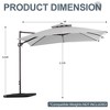 Hyleory 9x9 ft. Squire Cantilever Umbrella - 4 of 4