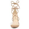 Allegra K Women's Clear Strap Padded Insole Lace Up Block Heels Sandals - 2 of 4