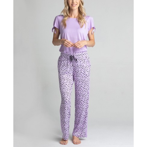 MUK LUKS Yoga & Beyond Cloud Knit Tank and Slim Pants Set 