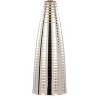 LumiSource (Set of 2) Maya 27.75" Contemporary Metal Table Lamps Polished Nickel with White Linen Shade from Grandview Gallery: UL Listed - 4 of 4