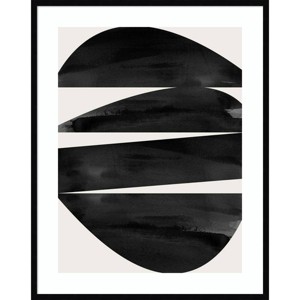 32" x 41" Totem II by Urban Road Framed Wall Art Print Black - Amanti Art: Modern Abstract Geometric, Vertical Layout - 1 of 4