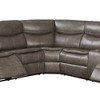 119" Tavin Sectional Sofa Taupe Leather Aire Match - Acme Furniture: L-Shaped, Reclining, 5-Seater - 4 of 4