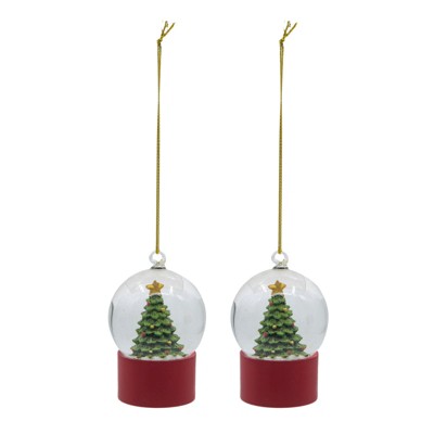 Yukimo Set of 2 Christmas Gnomes Decorations, Rustic Santa Design Table Top Home Ornaments with Fur Details, Beige