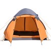 Outsunny 3-4 Person Camping Tent, Lightweight Outdoor Tent Waterproof Windproof w/ Carrying Bag, 3 Doors, Easy Setup for Backpacking Hiking, Orange - 4 of 4