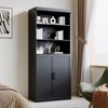 Stylish And Elegant Glass - Door Lockers With Large - Capacity Storage Space. They Are Practical And Beautiful, Helping You Keep Your Home Tidy. - 2 of 4