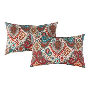 C&f Home 14 X 14 Rustic Damask Embroidered Throw Pillow : Target