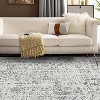 Vintage Traditional Washable Area Rug - Foldable Thin Non-Slip Carpet, Distressed Floral Print Kitchen Accent Mat for Bedroom, Living Room Bathroom - 3 of 4