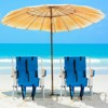 VisioGear Outdoor Portable Chairs, 2-Piece Folding Beach Chair with Cup Holder, Foldable Camping Chair with Headrest , Blue, 23"*21.7"*31.5" - 2 of 4