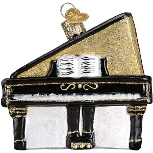 Old World Christmas Glass Blown Ornament for Christmas Tree, Baby Grand Piano - 1 of 4