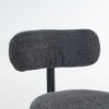 NicBex Modern Swivel Bar Stools Set of 2 Boucle Upholstered Counter Height Bar Chairs with Metal Legs and Footrests for Kitchen Island, Pub - 2 of 4
