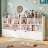 Toy Storage Organizer, Kid Bookshelf, Toy Storage Cabinet, Toddler Book Shelf for Kid Room, Bedroom, Nursery, Living Room, White - 2 of 4