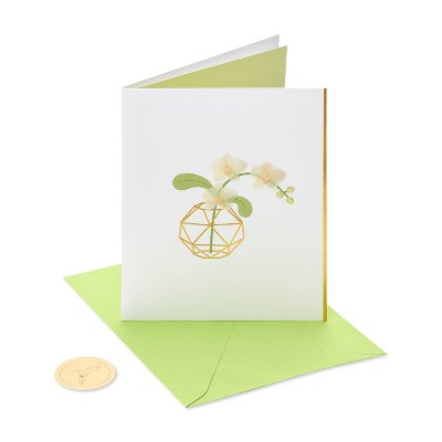 Orchid in Geo Vase Card - PAPYRUS
