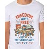 Independence Day T-Shirt Men's Freedom Isn't Free Snacks Novelty Tee - 4 of 4