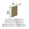 Amerock Ladera Backplate for Cabinet Knobs and Pulls - 3 of 4