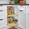 Rev-A-Shelf Polymer Pie-Cut 2-Shelf Lazy Susan Blind Corner Kitchen Cabinet Storage Organizer with Telescoping Shaft - 2 of 4