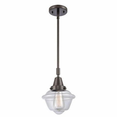 Oxford - 1 Light Stem Hung Mini Pendant In Traditional Style-9.13 Inches Tall and 7.5 Inches Wide