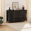 TV Stand for 55'' TV with Power Outlet, Entertainment Center, Dresser with 10 Large Drawers - 4 of 4