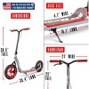 Big Wheel Kick Scooter for Adults & Teens – 12" Air Tires, Wide Deck, Handbrake & Kickstand – Madd Gear Urban Glide - 3 of 4