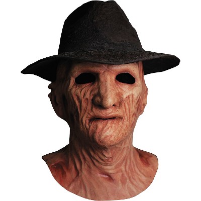 Trick or Treat Studios Freddy's Revenge Deluxe Freddy Krueger Costume Mask with Hat - Beige