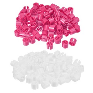 Unique Bargains Reusability Easy to use Clothes Hanger Markers Clips 300 Pcs - 1 of 4