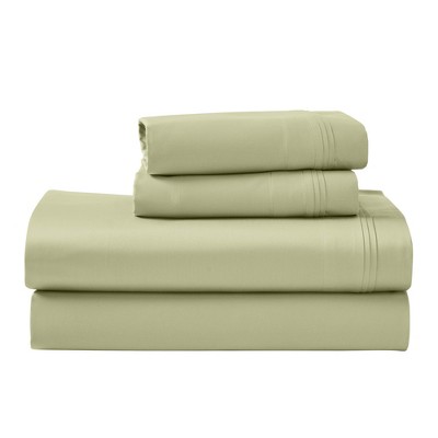 Luxury Egyptian Quality Cotton 1000 Thread Count Solid Deep Pocket Sheet Set by Blue Nile Mills
