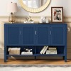 Lyngins Sideboard Buffet Cabinets with Open Shelf,Adjustable Shelves,Double Hooks,4-Doors Coffee Bar Cabinets,Credenzas for Kitchen,Entryway - 2 of 4