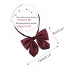 Allegra K Women's Pre-tied Bowknot Solid Color Bowtie School Uniform Bow Ties - 3 of 4