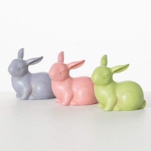 Sullivans 4" Easter Bunny Set of 3, Multicolor - 1 of 4