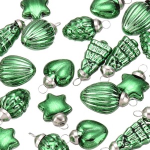 Unique Bargains Glass Decorative Hanging Tree Ornament Balls 1"-1.5" 50 Pcs - 1 of 4