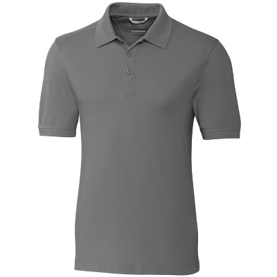 Detroit Tigers Cutter & Buck Big & Tall Advantage Tri-Blend Pique Polo -  Gray