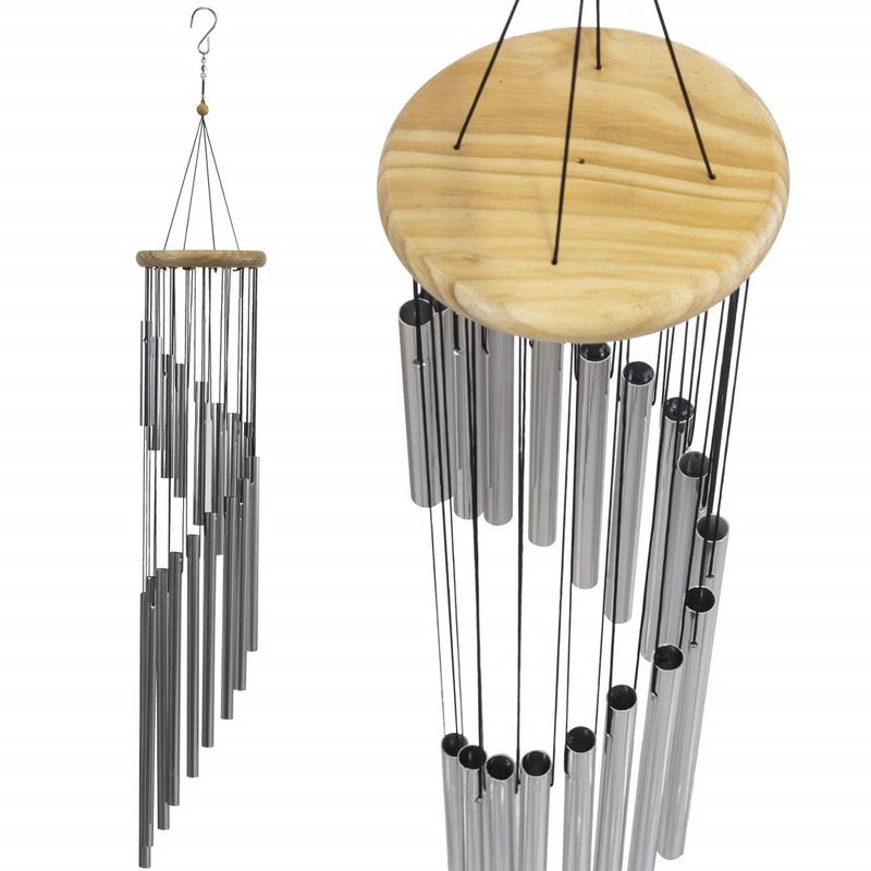 Sorbus Wind Chimes - Tubular Decorative Outdoor Garden Accent with Soothing Musical Bell Sounds - Great for Memorial, Home, Deck, Patio, or Garden, 3 of 6