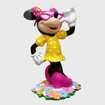 Disney 18" Minnie Mouse With Flowers Resin Statue