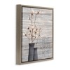 Stupell Industries Grey Home Sweet Cotton Flowers Floating Frame Canvas Art, Brown, 18" x 18" - 2 of 4