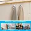 LunaLulinlk 4Pcs Suction Cup Hooks Holds up to 15lbs Suction Hook Reusable Vacuum Cup Hanger Easy to Install Suction Cup Wreath Hook Silver - 2 of 4