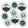Big Dot of Happiness Kentucky Horse Derby - Hanging Horse Race Party Tissue Decoration Kit - Paper Fans - Set of 9 - 2 of 4