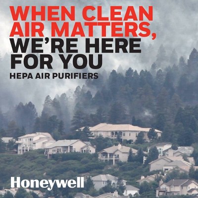 Honeywell Black HEPA Air Purifier for Medium-Large Rooms