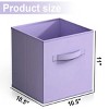 SEVOBAL 6pc Fabric Storage Cubes Organizer Duty Cube Storage Bin Clothes Storage Box Closet Baskets in Shelves Home, Multicolored, 4.29"*7.02"*10.14" - 3 of 4