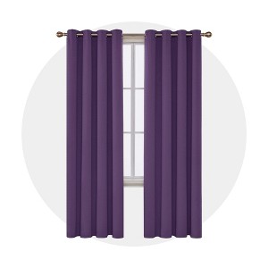 Deconovo Blackout Thermal Grommet Window Curtain 1 Panel - 1 of 4