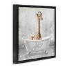 Stupell Industries Baby Giraffe Bath Time, 18" x 18" - 3 of 4